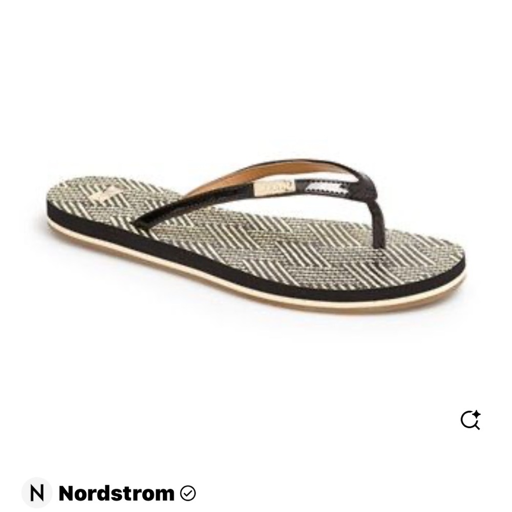 Aerin 'Gabe' Flip Flop, Nordstrom, lot of 2 black & white, size 5, like new